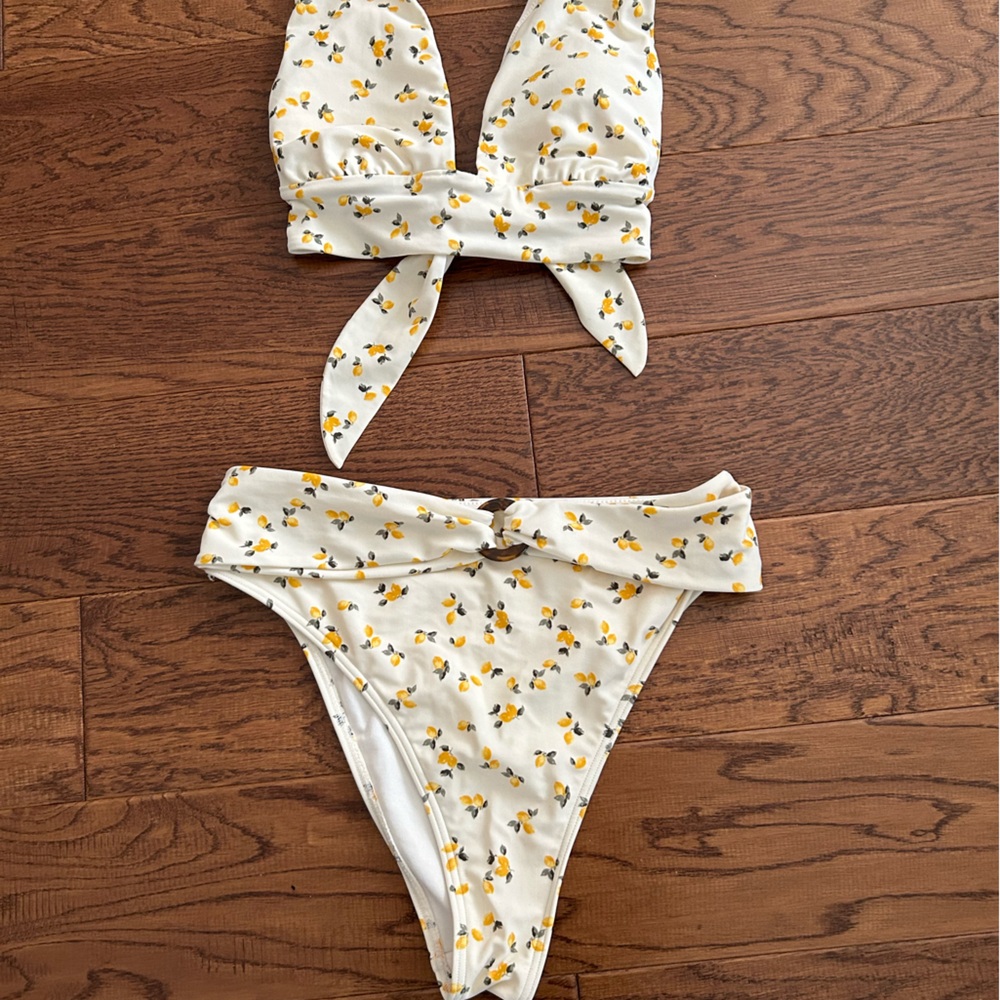 Abercrombie & Fitch Lemon Bikini Set Small